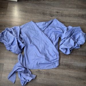 STRIPED WRAP AROUND TOP